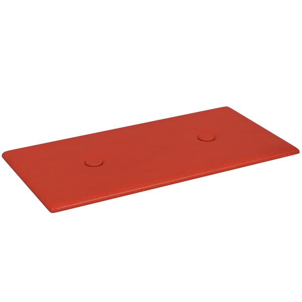 vidaXL Pain&eacute;is de parede 12 pcs Vermelho 30 x 15 cm Couro Sint&eacute;tico