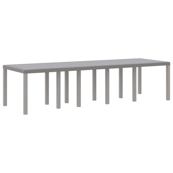 vidaXL Mesa de Jantar para Jardim Cinzento-claro 300 x 100 x 73 cm