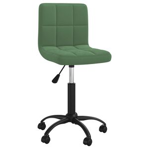 vidaXL Cadeira de escrit&oacute;rio girat&oacute;ria veludo verde-escuro