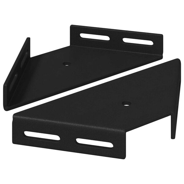 vidaXL Suporte de Canto 2 pcs Preto 138,5 x 50,5 x 16 mm Ferro
