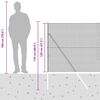 vidaXL Poste de Cerca Cinzeto 25 x 1,2 m (malha de 12 x 12 mm)