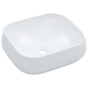 vidaXL Lavat&oacute;rio 44,5x39,5x14,5 cm cer&acirc;mica branco