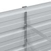vidaXL Canteiro elevado de jardim 240x40x45cm a&ccedil;o galvanizado prateado