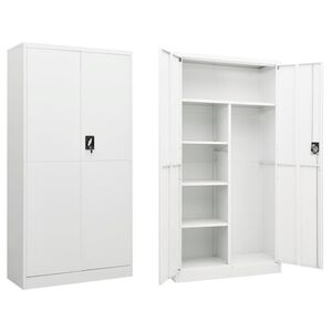 vidaXL Cacifo 90x40x180 cm a&ccedil;o branco