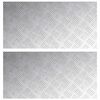 vidaXL Degrau Retangular 2 pcs Prateado 80 x 40 cm Alum&iacute;nio