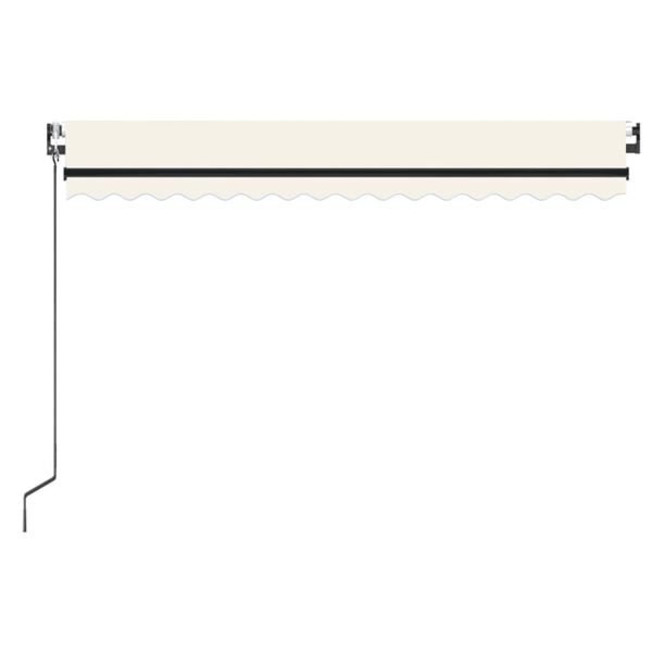 vidaXL Toldo retr&aacute;til autom&aacute;tico 400x350 cm creme