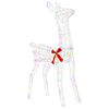 vidaXL Rena de Natal 3D LOVIISA 110 LED Multicolorido 70 x 26 x 100 cm