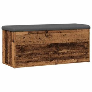 vidaXL Banco de arruma&ccedil;&atilde;o 102x42x45 cm derivados madeira madeira velha