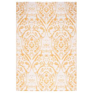 vidaXL Tapete de exterior 140x200 cm ARAKIL PP amarelo