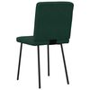 vidaXL Cadeiras de jantar 4 pcs veludo verde-escuro