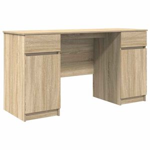 vidaXL Mesa Carvalho sonoma Derivados de madeira 140 x 49 x 76 cm