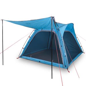 vidaXL Tenda de campismo 4 pessoas liberta&ccedil;&atilde;o r&aacute;pida imperme&aacute;vel azul
