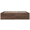 vidaXL Estrutura de cama 180x200cm derivados madeira carvalho castanho