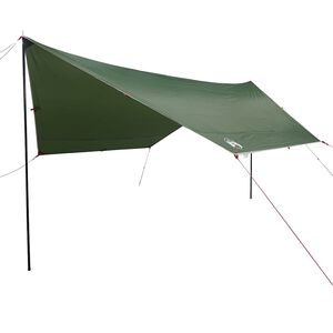 vidaXL Lona de campismo 430x380x210 cm imperme&aacute;vel verde