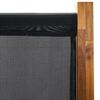 vidaXL Divisória/biombo com 3 painéis 210x170 cm preto