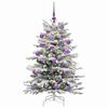 vidaXL Árvore de Natal Articulada Artificial Branco 120 cm PE e PVC