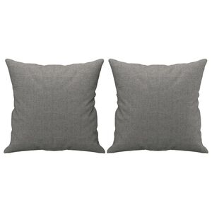 vidaXL Almofadas decorativas 2 pcs 40x40 cm tecido cinzento-escuro