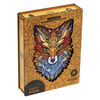 UNIDRAGON Puzzle de madeira 308 pcs Fiery Fox King Size 27x40 cm