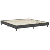 vidaXL Cama boxspring 200x200 cm tecido cinzento