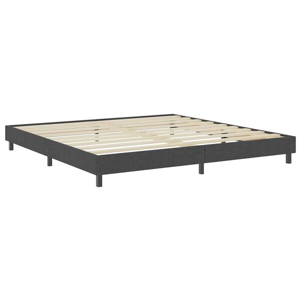 vidaXL Cama boxspring 200x200 cm tecido cinzento