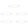 vidaXL adequado para An&eacute;is de &Aacute;rvore Planos 5 unid. Branco &Oslash;90/120 cm