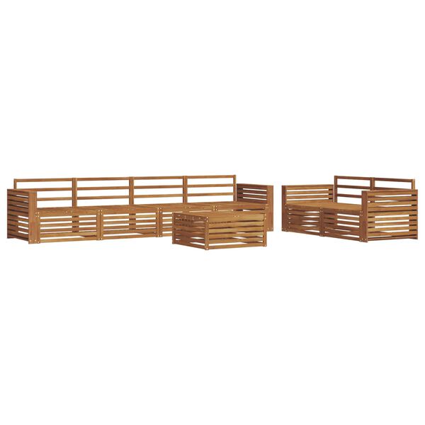 vidaXL Conjunto de Sof&aacute;s para Exterior 7 pcs Natural