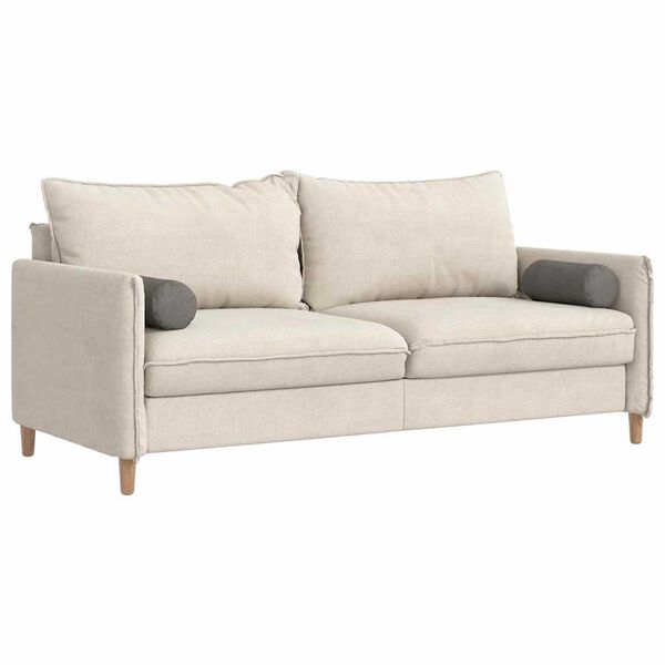 vidaXL Almofadas de Apoio 2 pcs Cinzento-claro Ø 15 x 40 cm