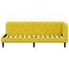 vidaXL Estrutura de Cama de Canto Amarelo 80 x 200 cm Veludo