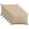 vidaXL Capa almofada 6 pcs ALMELO Cinzento-acastanhado 30 x 50 cm