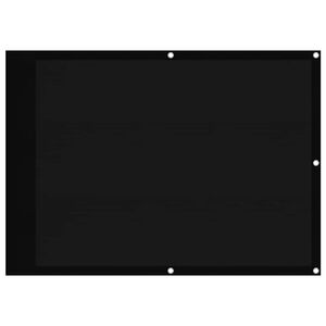 vidaXL Tela de varanda 75x700 cm 100% poli&eacute;ster oxford preto