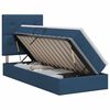 vidaXL Cama com arruma&ccedil;&atilde;o e colch&atilde;o Azul 90 x 200 cm tecido