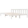 vidaXL Cama extra longa sem colch&atilde;o 160x210 cm pinho maci&ccedil;o branco