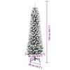 vidaXL &Aacute;rvore de Natal Artificial Branco 150 cm PVC, Metal e Pl&aacute;stico