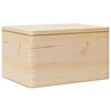 vidaXL Caixa de madeira com tampa 40x30x23 cm pinho de madeira maci&ccedil;a
