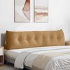 vidaXL Travesseiro para Costas Castanho 180 x 24 x 50 cm Veludo