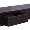 vidaXL Mesa consola 120x30x75cm mogno maci&ccedil;o castanho caf&eacute; preto-claro