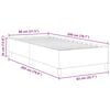 vidaXL Cama Box Cinza Escuro 80 x 200 cm Veludo