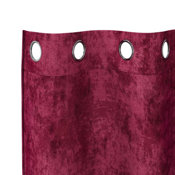 vidaXL Cortinas de Veludo 2 pcs vermelho tinto 245 x 140 cm Veludo