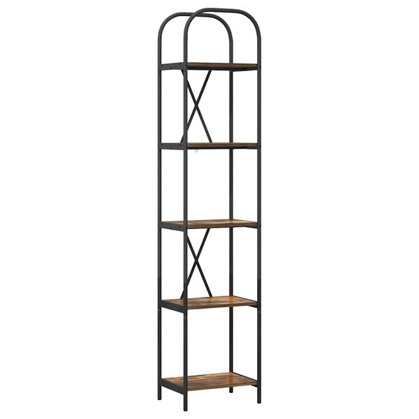 vidaXL Estante Carvalho Defumado 40 x 30 x 183 cm Madeira processada