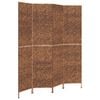 vidaXL Biombo de 4 pain&eacute;is 163x180 cm jacinto de &aacute;gua castanho