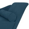 vidaXL Chaise lounge com almofad&otilde;es veludo azul