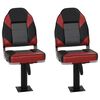 vidaXL 4 pcs conjunto assento de barco dobr&aacute;vel com encosto alto