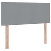 vidaXL Cama com arruma&ccedil;&atilde;o e LED Cinzento-claro 120 x 190 cm tecido