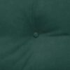 vidaXL Travesseiro para Costas Verde Escuro 120 x 24 x 50 cm Veludo