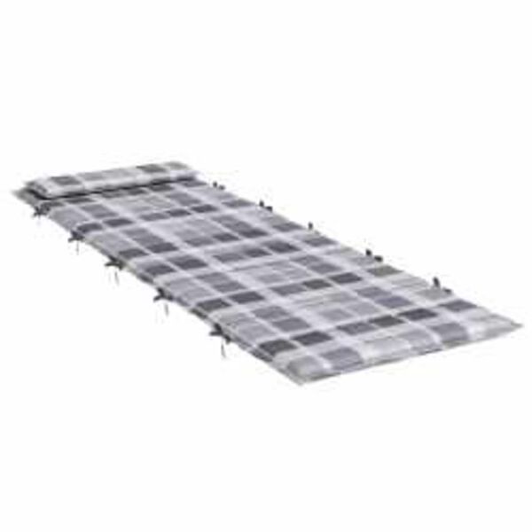 vidaXL Almofada para Espregui&ccedil;adeira Solar Cinzeto 178 x 60 x 4 cm