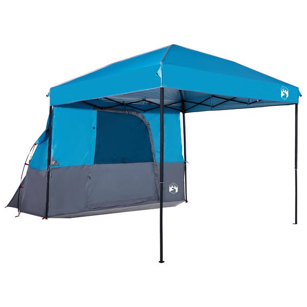 vidaXL Conjunto de Tenda de Camping 2 pcs Azul Tafet&aacute; e Tecido