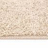 vidaXL Tapete Shaggy Antiderrapante Creme 120 x 120 cm PP