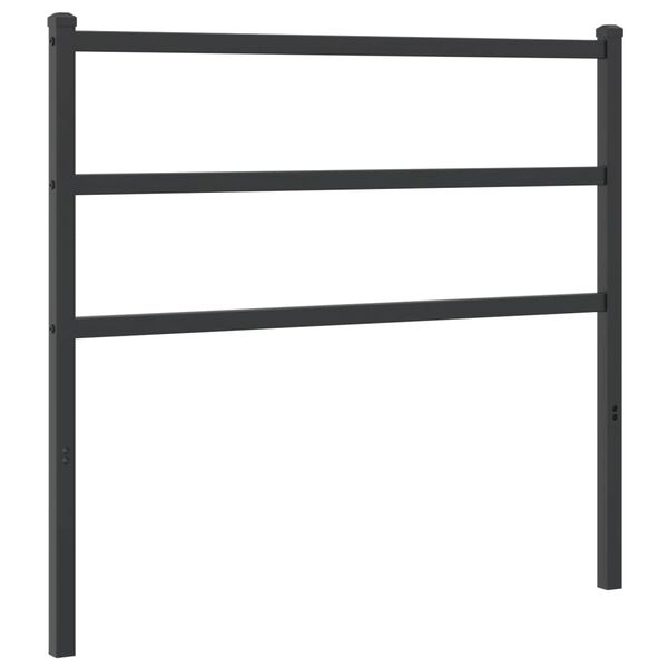 vidaXL Cabeceira de substitui&ccedil;&atilde;o 107 cm metal preto