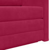 vidaXL Sof&aacute;-Cama 110cm Vinho Vermelho Veludo