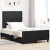 vidaXL Cama Box com cabeceira Preto 120 x 200 cm Veludo